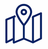 Icône carte représentant la représentation nationale et locale